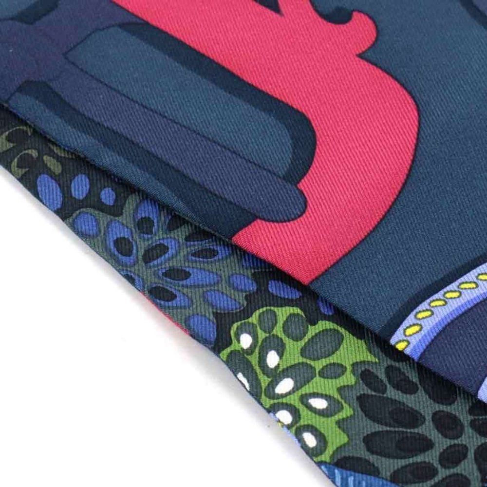 Authentic  HERMES Scarf Multicolor Silk - - Picture 8 of 10
